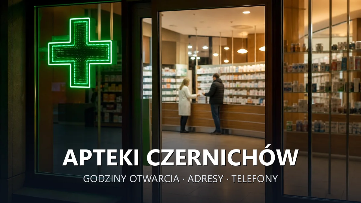 Apteki Czernichów, powiat krakowski - adresy, telefony, godziny otwarcia