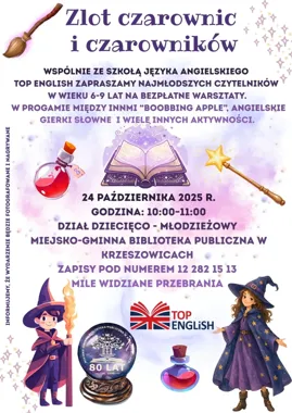 Warsztaty języka angielskiego – „Zlot czarownic i czarowników”